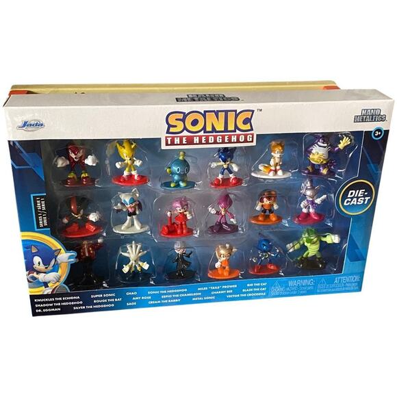 NIB Sonic The Hedgehog Die Cast Jada Series 1 Collectible 18 Piece Nano Metafigs - Picture 6 of 9